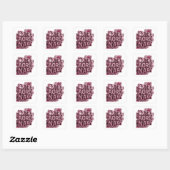 Vet roze EXTRA GEWONE Cadeausticker Vierkante Sticker (Vel)