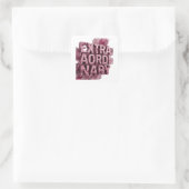Vet roze EXTRA GEWONE Cadeausticker Vierkante Sticker (Tas)