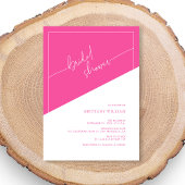 Vet Roze Geometrisch Script Vrijgezellenfeest Kaart