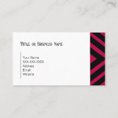 Vet Roze Geometrisch Visitekaartje (Achterkant)