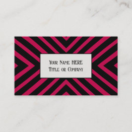 Vet Roze Geometrisch Visitekaartje