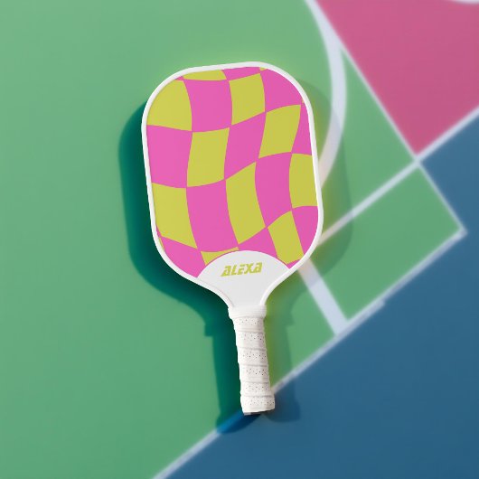 Vet Roze Lime Groovy Groovy Pickleball Paddle