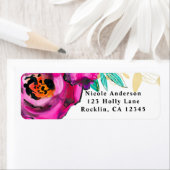 Vet Roze Moderne Florence Vrijgezellenfeest Waterv Etiket (Insitu)