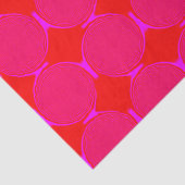 Vet roze oranje diamantpatroon tissuepapier (Detail)