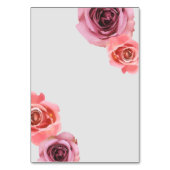 Vet Roze & Paarse Lente Rozen Kaart (Achterkant)