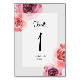 Vet Roze & Paarse Lente Rozen Kaart