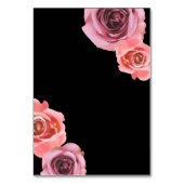 Vet Roze & Paarse Lente Rozen Kaart (Achterkant)