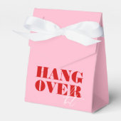 Vet Roze & Rood Bachelorette Weekend Kater Kit Bedankdoosjes (Voorkant Zijde)