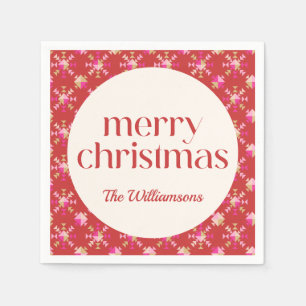 Vet Roze Rood Goud Geometrisch Gepersonaliseerde N Servet