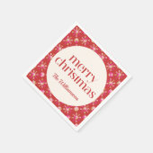 Vet Roze Rood Goud Geometrisch Gepersonaliseerde N Servet (Hoek)