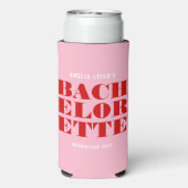 Vet Roze & Rood Vrijgezellenweekend Seltzer Blikjeskoeler (Seltzer Achterkant)