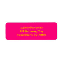 Vet Roze Sinaasappel Verjaardagsfeest Adres