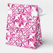 Vet roze Spaans talavera tegels vrijgezellenfeest Bedankdoosjes (Achterkant)