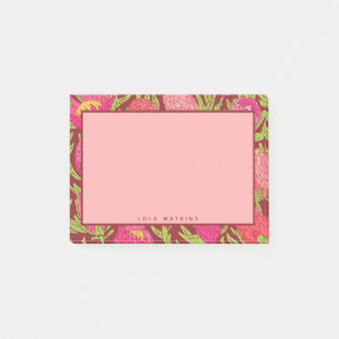 Vet roze tropisch bloemmotief post-it® notes