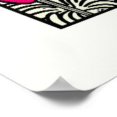 Vet Roze Tulpen Pop Art Print (Hoek)