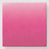 Vet Roze Verloopontwerp Stenen Onderzetter (Voorkant)