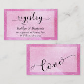 Vet Roze Waterverf Mandala Trouwwebsite 2 Informatiekaartje (Voorkant / Achterkant)