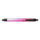 Vet Roze Waterverven Lash Extensions gepersonalise Zwarte Inkt Pen (Achterkant)