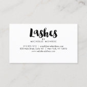 Vet Roze Waterverven Lash Extensions Loyaliteit Klantenkaartje (Achterkant)