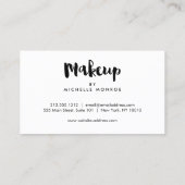 Vet Roze Waterverven Make-up Artiest Afspraak Afsprakenkaartje (Achterkant)