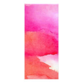 Vet Roze Waterverven Make-up Artist Rack Kaart (Achterkant)