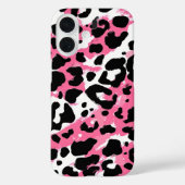 Vet Roze Zwarte Luipaard Cheetah Dierenprint Case-Mate iPhone Case (Achterkant)