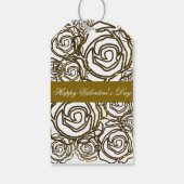 'Vet Rozen Valentijn' (goud) Gift Label Cadeaulabel (Achterkant)