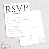 Vet RSVP-invoegBriefkaart Briefkaart