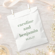 Vet Sage Groen Chique Modern Huwelijk Custom