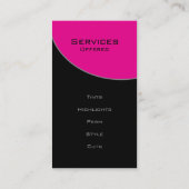 Vet Salon Spa Visitekaartje roze grijs (Achterkant)