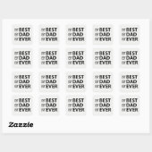 Vet Sans Serif Eenvoudige Vader Sticker | beste va (Vel)