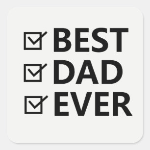 Vet Sans Serif Eenvoudige Vader Sticker   beste va