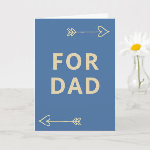 Vet Sans Serif Lieve wenskaart cadeau voor vader Kaart