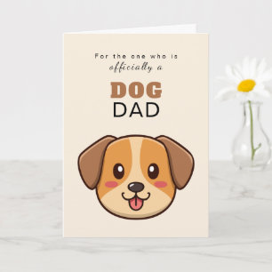 Vet Sans Serif Minimale wenskaart hond papa Kaart