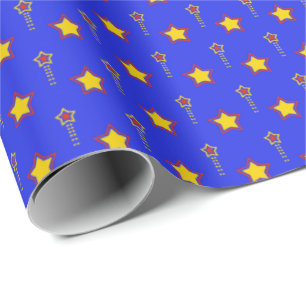 Vet Schieten Star Celebration Gift Wrap Cadeaupapier