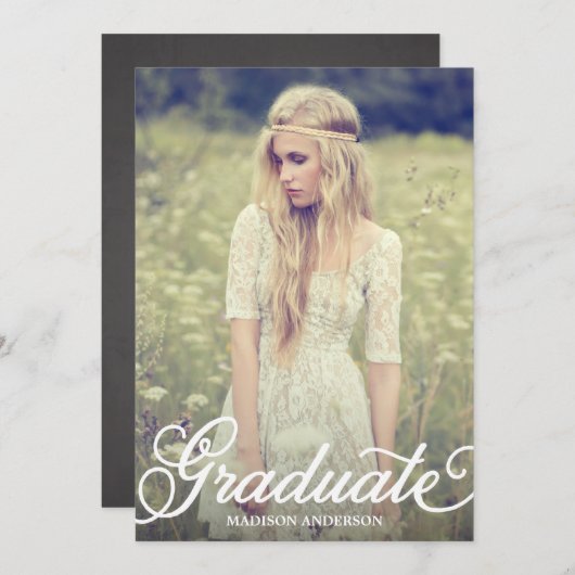 Vet script 2 | Uitnodiging van de Graduation Party (Voorkant / Achterkant)