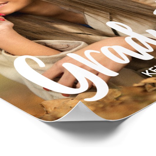 Vet Script Afstuderen Foto Custom 2025 Afstuderen Poster (Hoek)