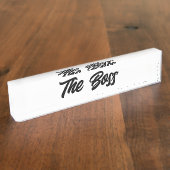 Vet Script Boss Naambordje (Zijkant)