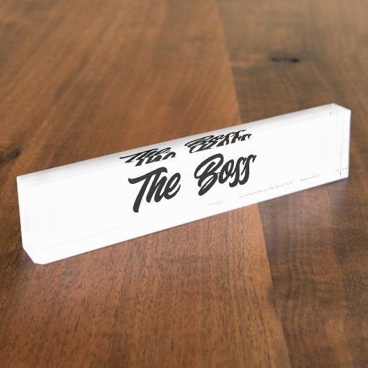 Vet Script Boss Naambordje (Zijkant)