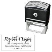 Vet Script Bruiloft Retouradres Rubber Stempels (In situ)