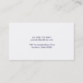 Vet Script Calligrafie Typografie Eenvoudig Creati Visitekaartje (Achterkant)