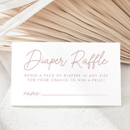 Vet Script Dusty Roos Baby shower Luier Raffle Informatiekaartje