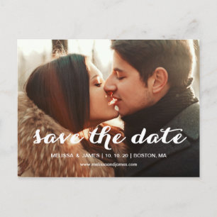 Vet script   Foto Save the Date Briefkaart