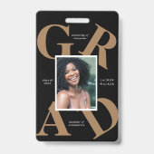 vet script schoolkleuren afstuderen bekendmaking b badge (Achterkant)