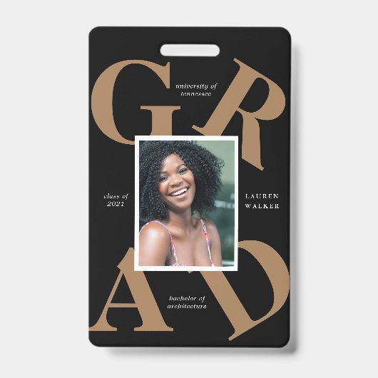 vet script schoolkleuren afstuderen bekendmaking b badge (Voorzijde)