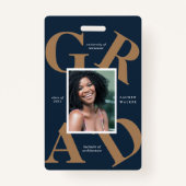 vet script schoolkleuren afstuderen bekendmaking b badge (Achterkant)