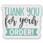 Vet script voor verpakkingen voor kleine bedrijven sticker (Voorkant)