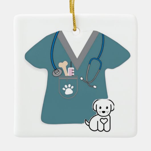 Vet Scrub ornament (Voorkant)