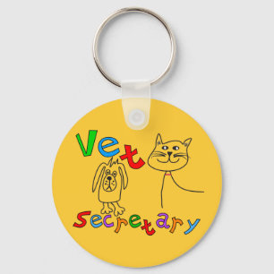 Vet Secretary Gifts, Veterinary Kantoor Secretary Sleutelhanger