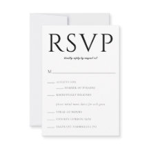 Vet Serif Classic RSVP Insert-Kaart